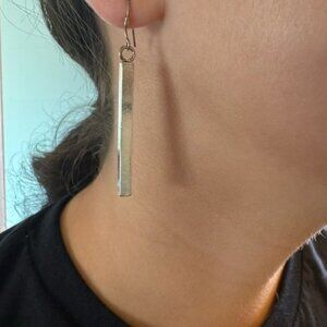 Gold Minimalist Bar Earrings